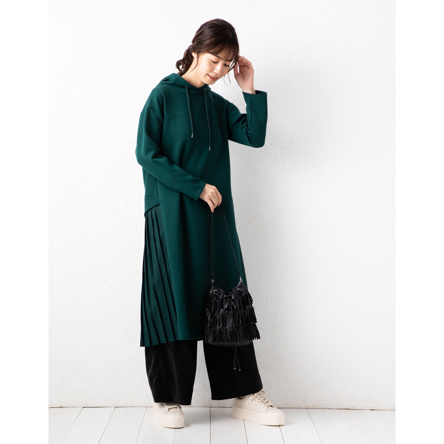 ゼラールスポーツ ダブルフェイスジャージー バックプリーツアクセント フーディーワンピース ファッション ワンピース ドレス ジャージー ゼラール スポーツ 通販 テレビショッピングのショップチャンネル