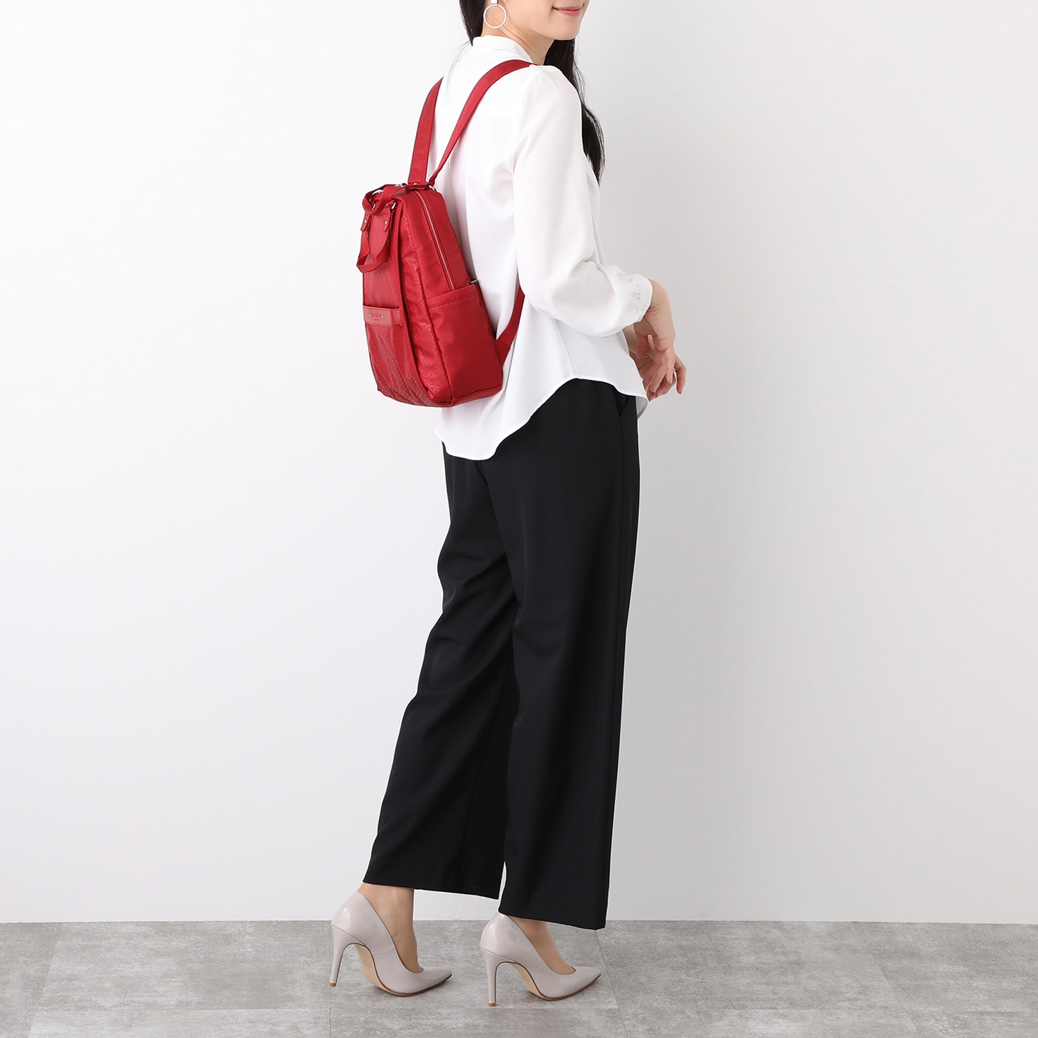 ビサイユ リングドットモノグラム リュック