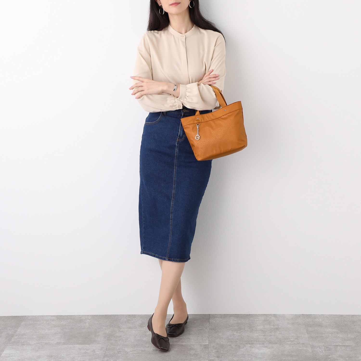 ビサイユ リングドットモノグラム トートバッグ＆マスクケース