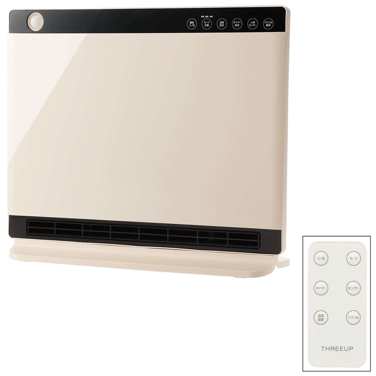 送風機能搭載 人感／室温センサー付 大風量 パネルセラミックヒーター ＣＨ−Ｓ２０３６