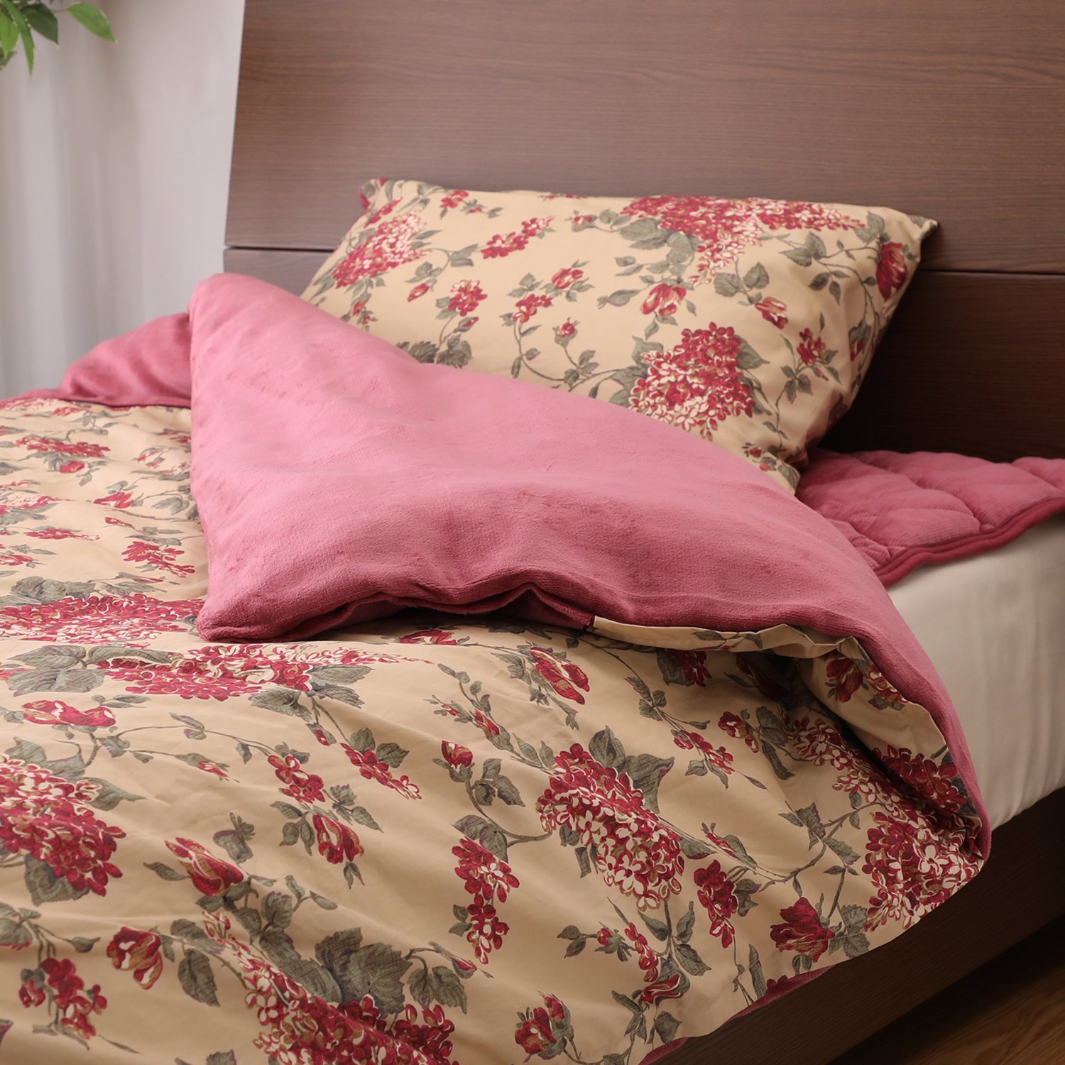 ＜クイーン＞ 西川 毛布いらずで暖かい 抗菌プラス コットンパイル 綿マイヤー掛けカバー 