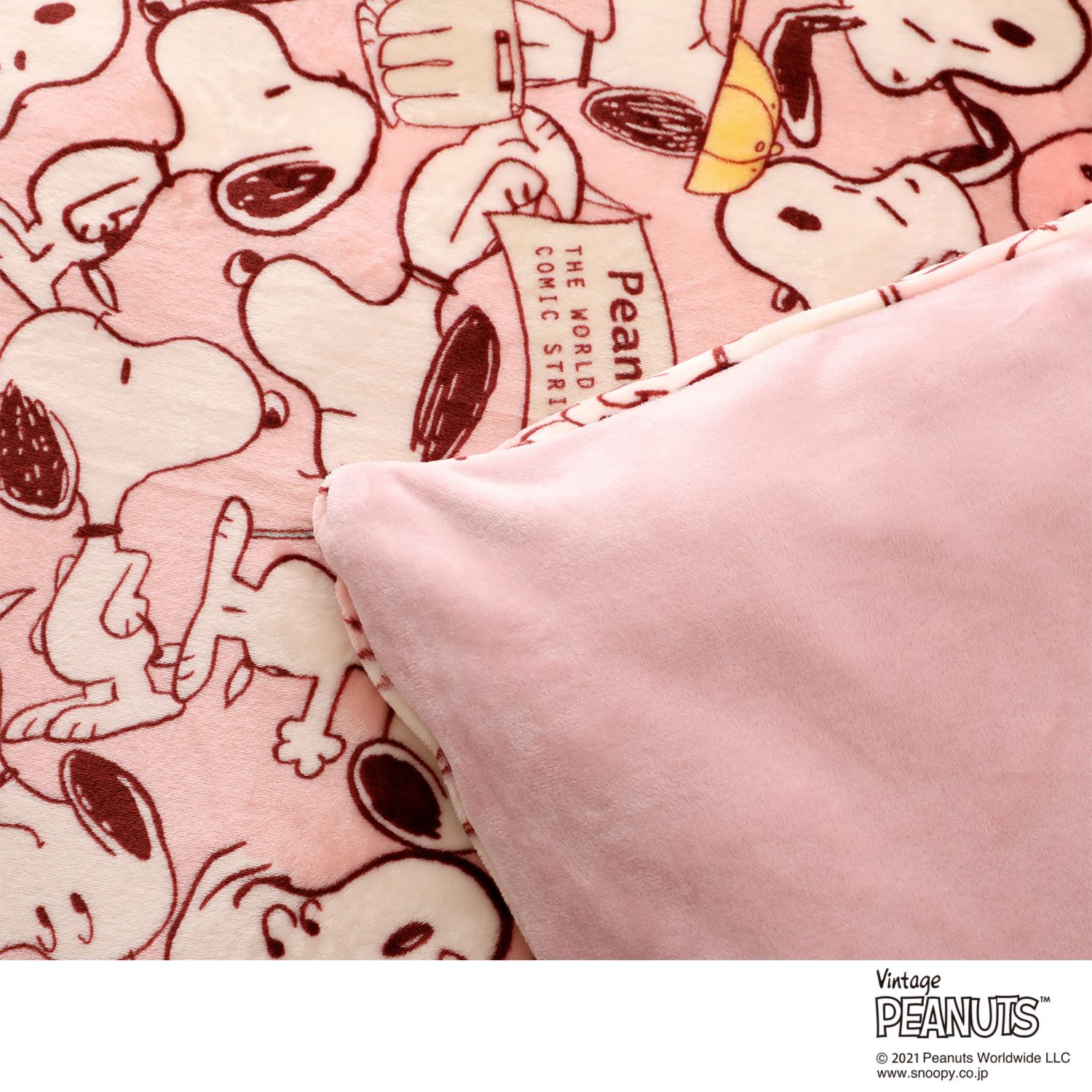 ＜シングル＞ 西川 スヌーピー 毛布とカバーの１枚２役！ オールキャスト柄 マイクロファイバー あったか掛けふとんカバー 