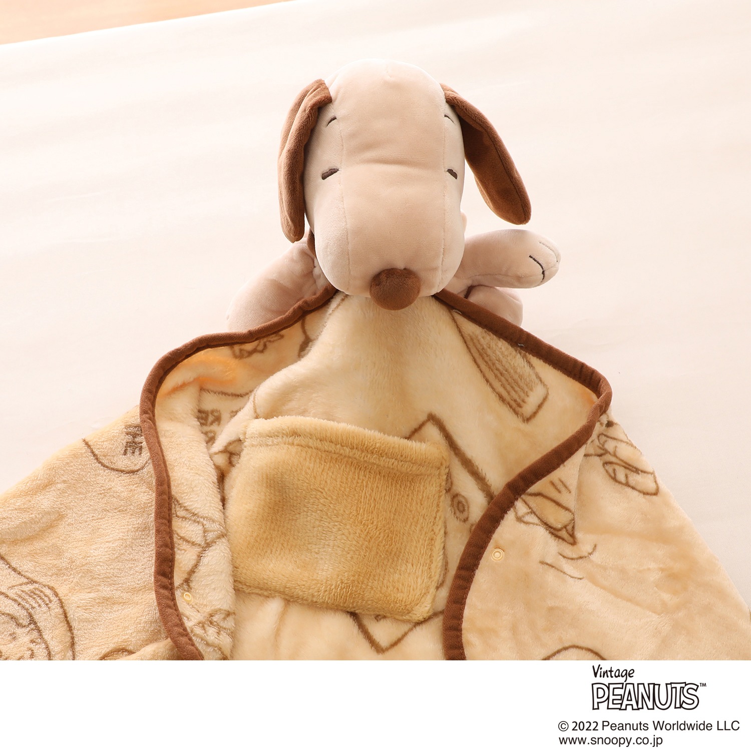 西川 スヌーピー クッションブランケット