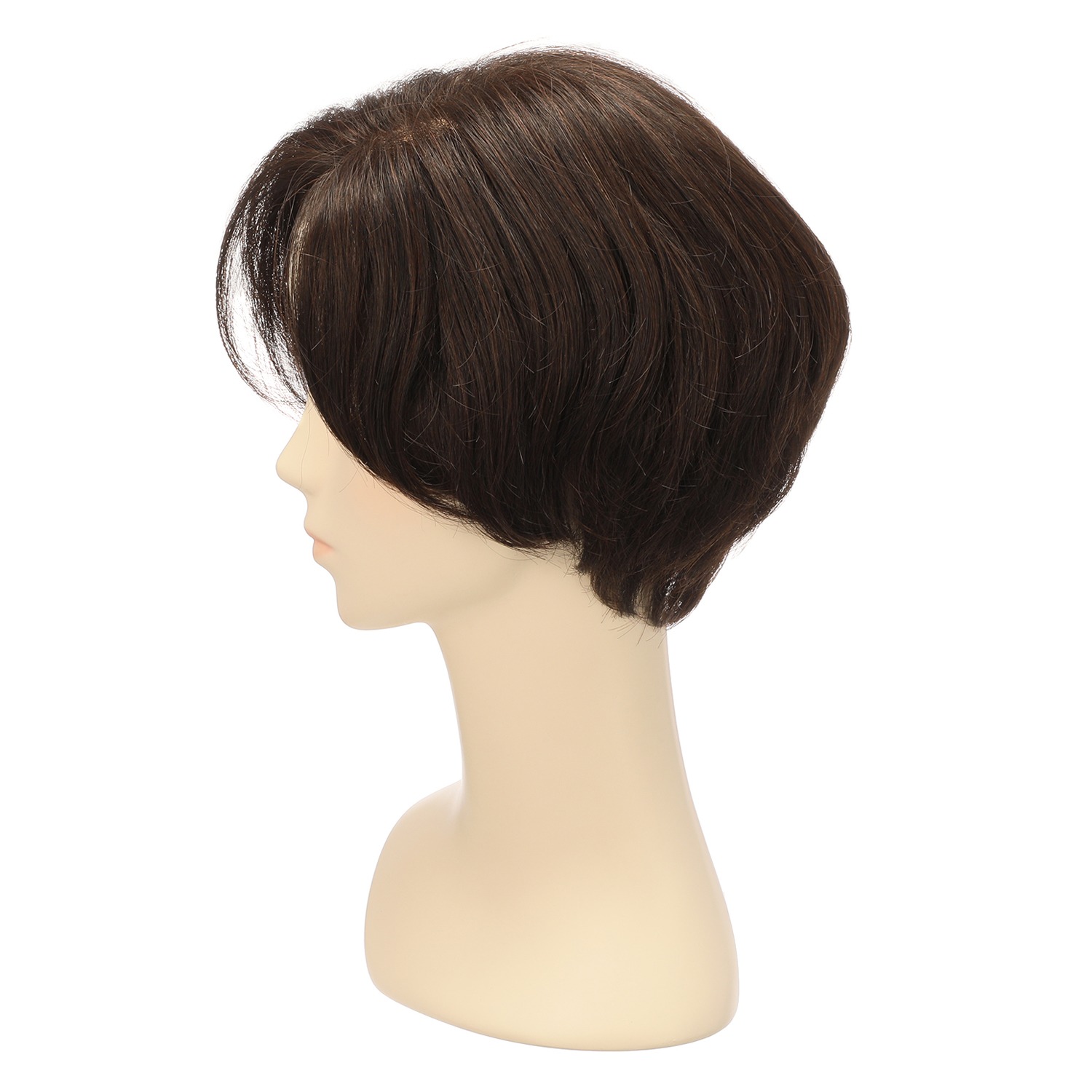 ＜ナチュラルブラウン＞ マダムヒロコ オールハンドメイド 高品質フルウィッグで 美しく大変身！ ベルショート 