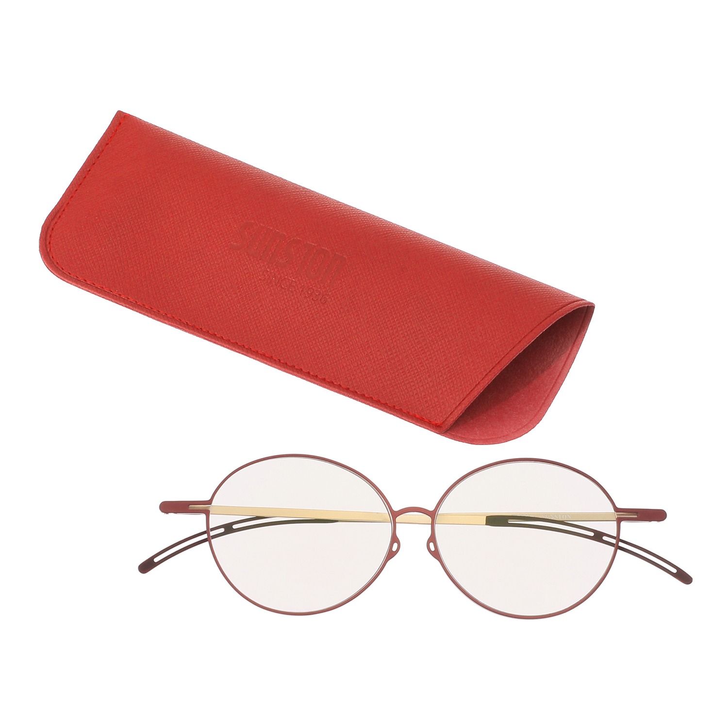 薄型＆軽量 ケースに入れて 手帳に挟める メガネ型拡大鏡 サンストン
