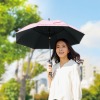遮光１級 扇風機日傘 “パラファン” ＜ピンク＞