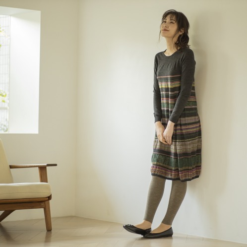 注目の商品 最新2１年6月新着 ショップチャンネル イイネス グラデーションデザイン ワンピース かいこみ