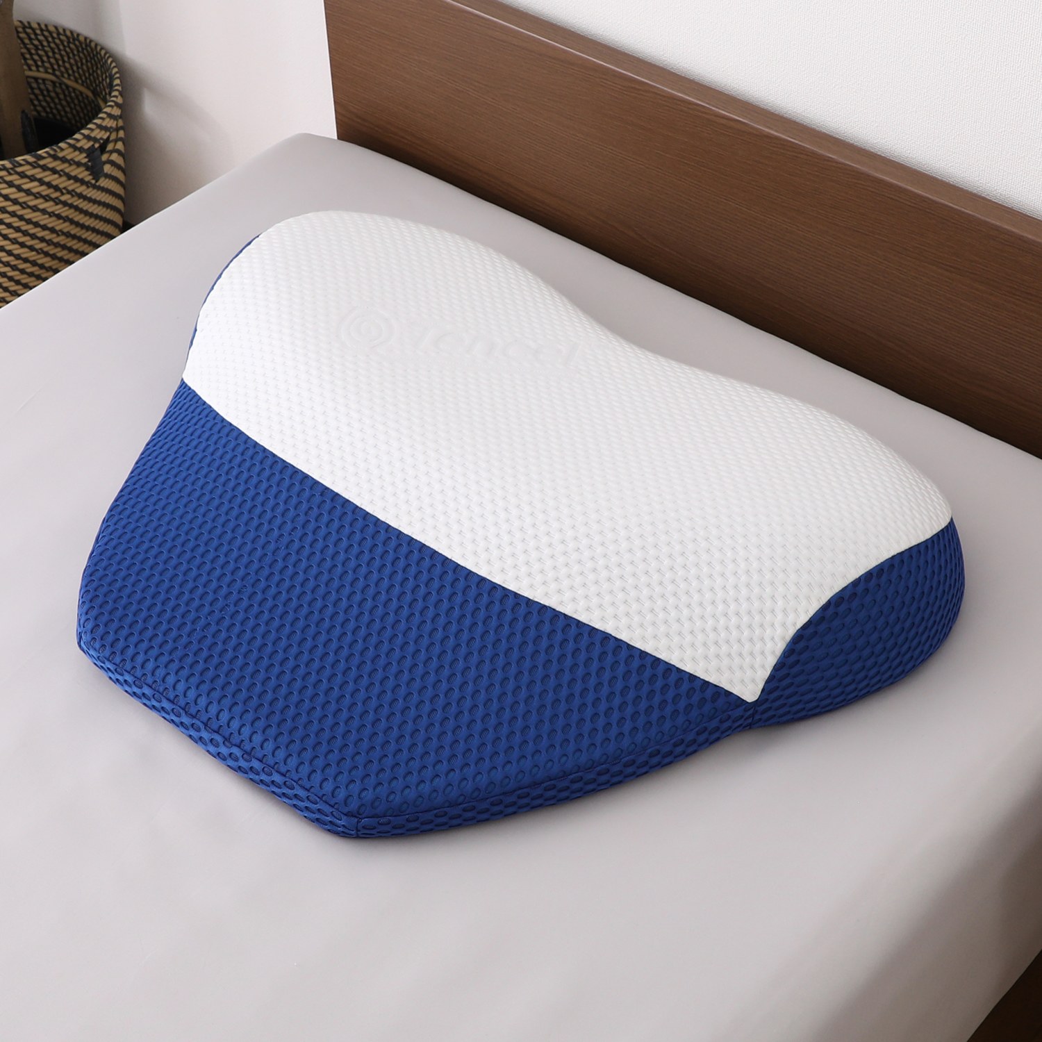 未体験のホールド感！ 背中から支える マットレスピロー ブルーブラッド チャンドラ