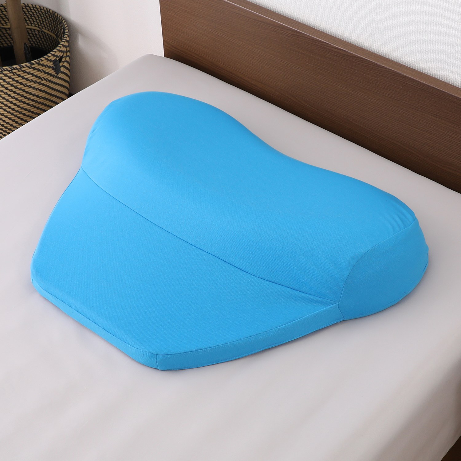 未体験のホールド感！ 背中から支える マットレスピロー ブルーブラッド チャンドラ