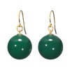 坂本これくしょん イヤリング／ピアス “糖蜜珠” ＜深緑色＞