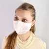 ラ　ルイス 抗菌防臭ガーゼ使用 刺しゅうシルクマスク