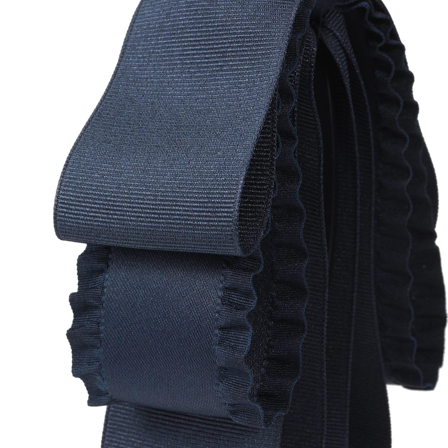 グログランリボン＆サテン カーブバナナクリップ