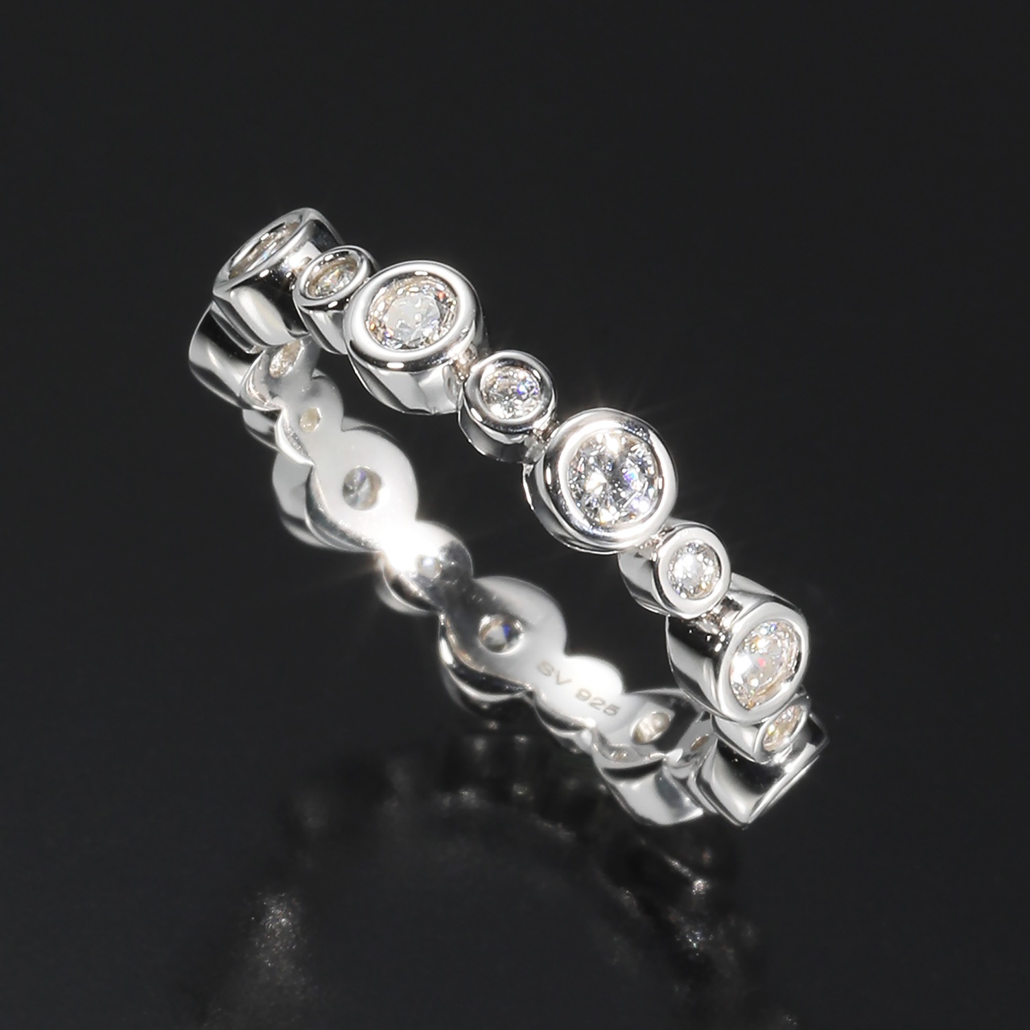 ブリランテステッラ ＣＺ バブルデザイン フルエタニティリング