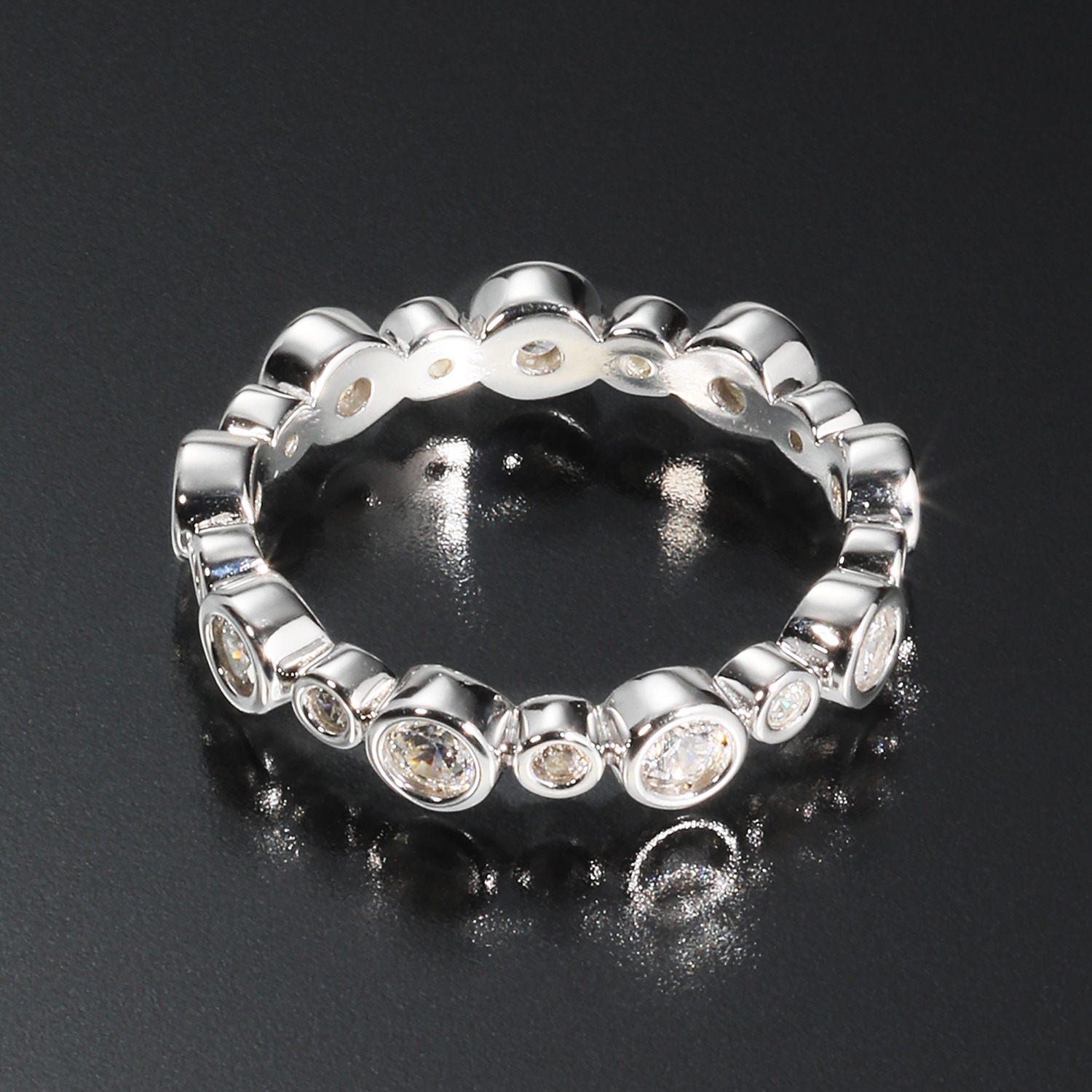 ブリランテステッラ ＣＺ バブルデザイン フルエタニティリング