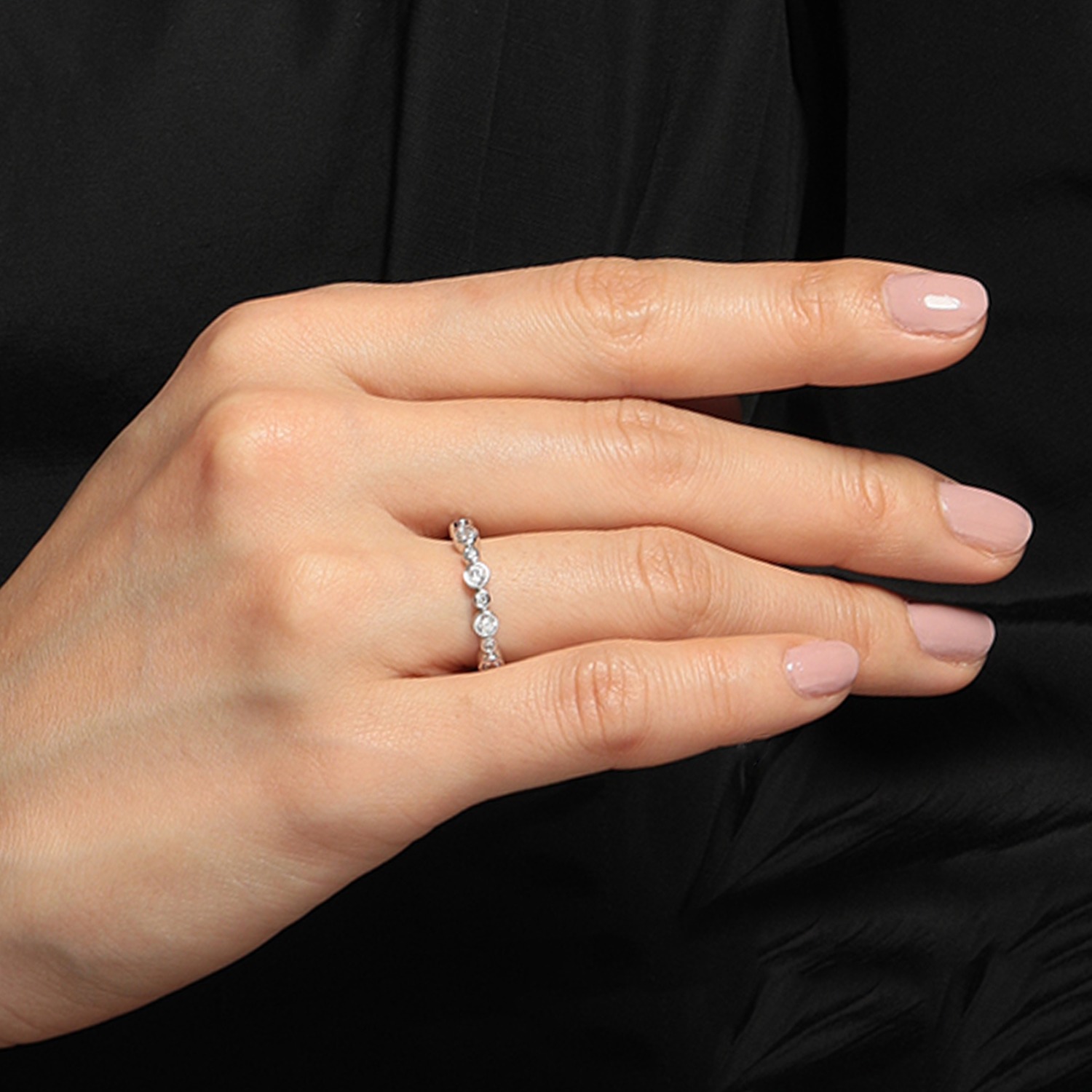 ブリランテステッラ ＣＺ バブルデザイン フルエタニティリング