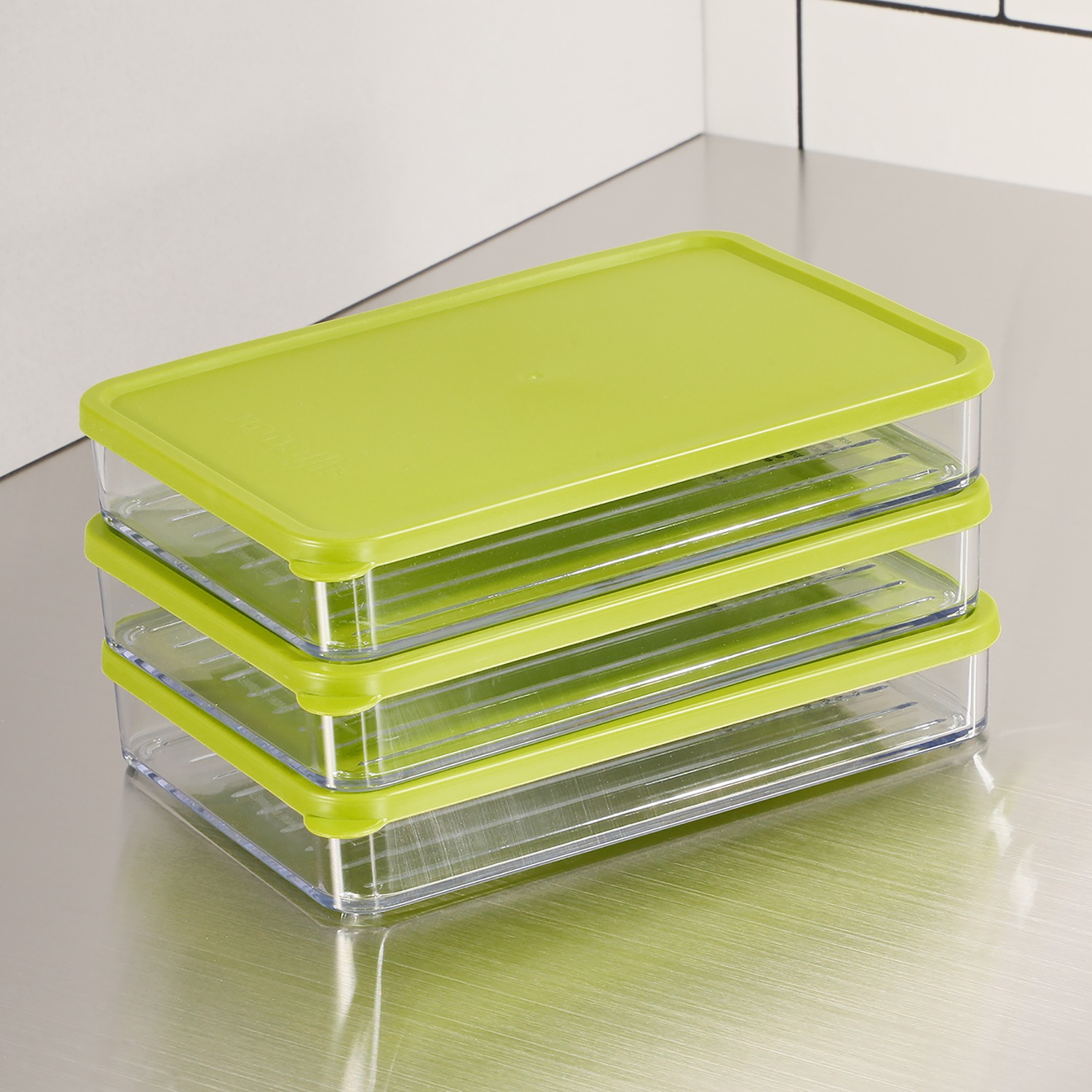 ビバライズ ビバ　フラットフラット 保存容器　同色８個セット