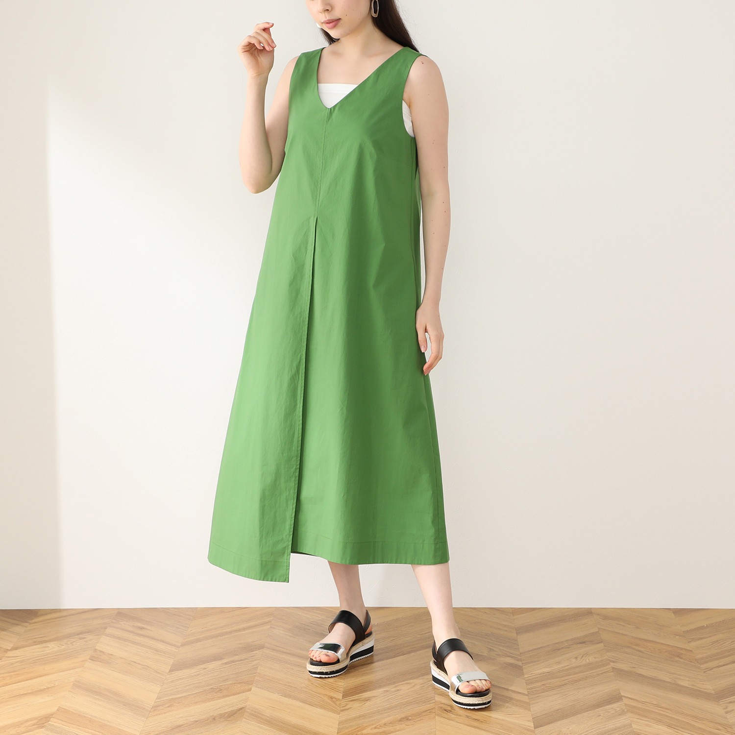 イル ヴェント エ ラ セータ イタリア製 ノースリーブ ワンピース ファッション ワンピース ドレス ノースリーブ イルヴェントエラセータ 通販 テレビショッピングのショップチャンネル