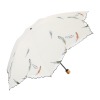 シノワズリーモダン 軽量 フェザー刺しゅう 晴雨兼用ミニ折りたたみ傘