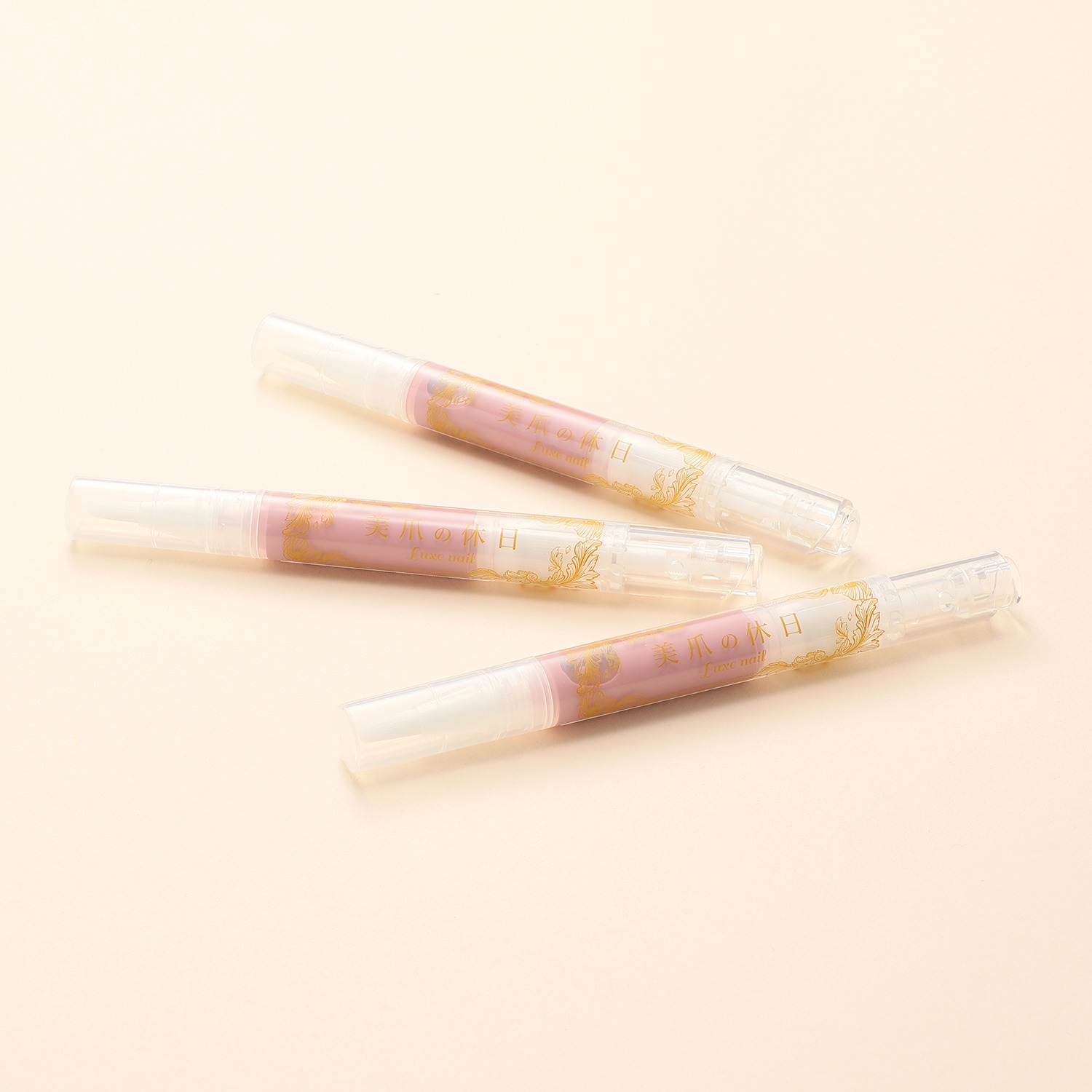 除光液不要！お湯でオフ！　簡単なめらかツヤネイル 美爪の休日 リュクスネイル ３本セット