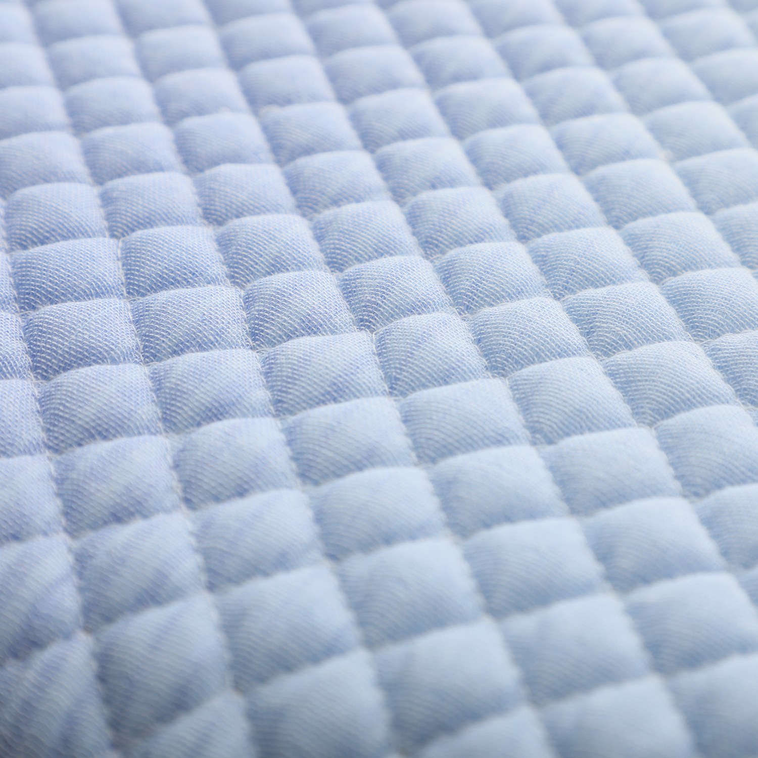 ＜シングル＞西川 抗菌＆洗える 爽やかコットン２重ガーゼ グラデーション織柄 ポコポコ敷きパッド