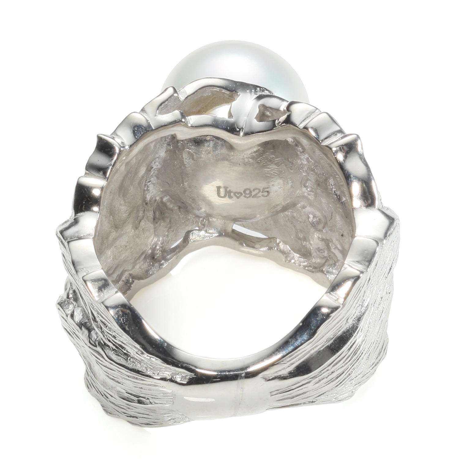 アントレゾ 白蝶パール マルベリーデザイン リング