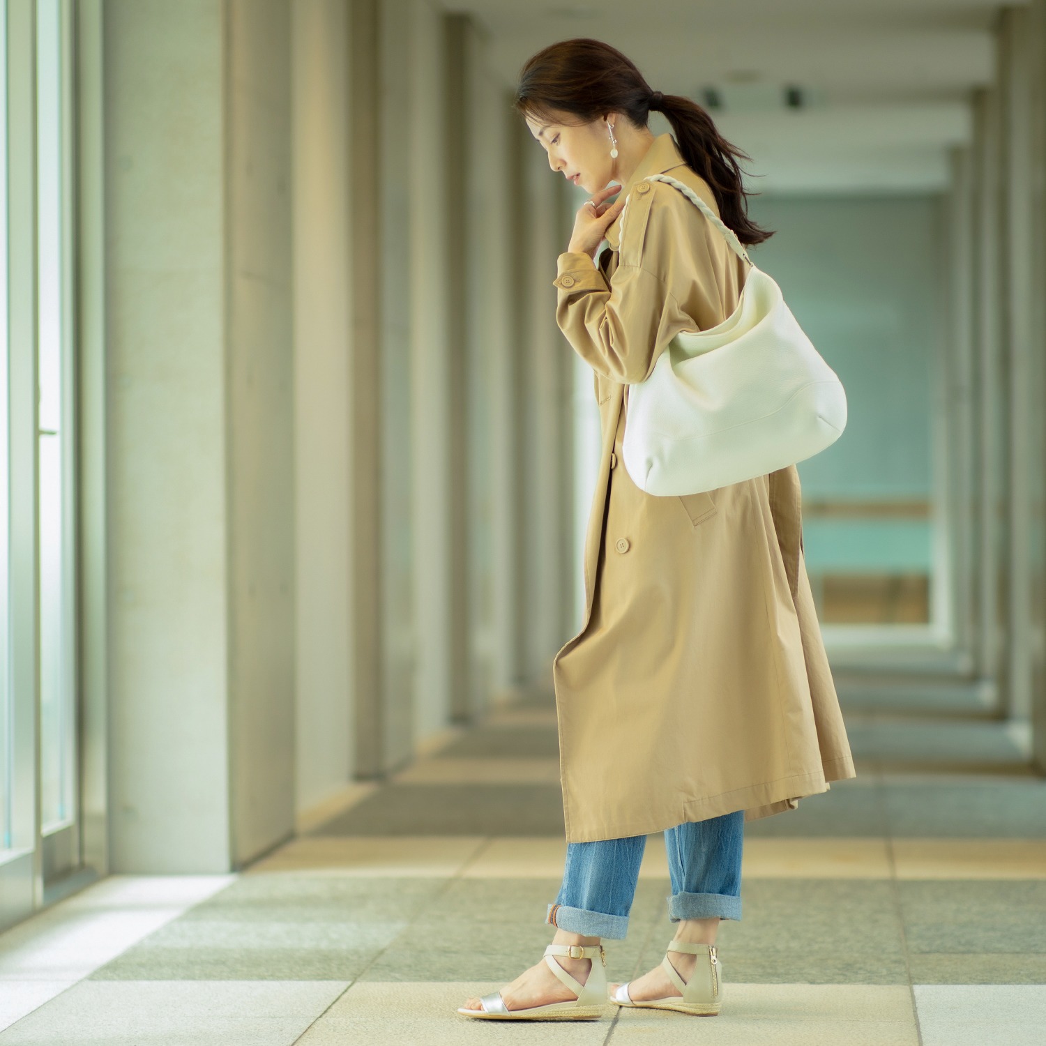 タマミ ワタナベ 牛革 ワンショルダーバッグ アンズ ツイスト 靴 バッグ 小物 インナー バッグ ショルダーバッグ タマミ ワタナベ ファッション小物 通販 テレビショッピングのショップチャンネル