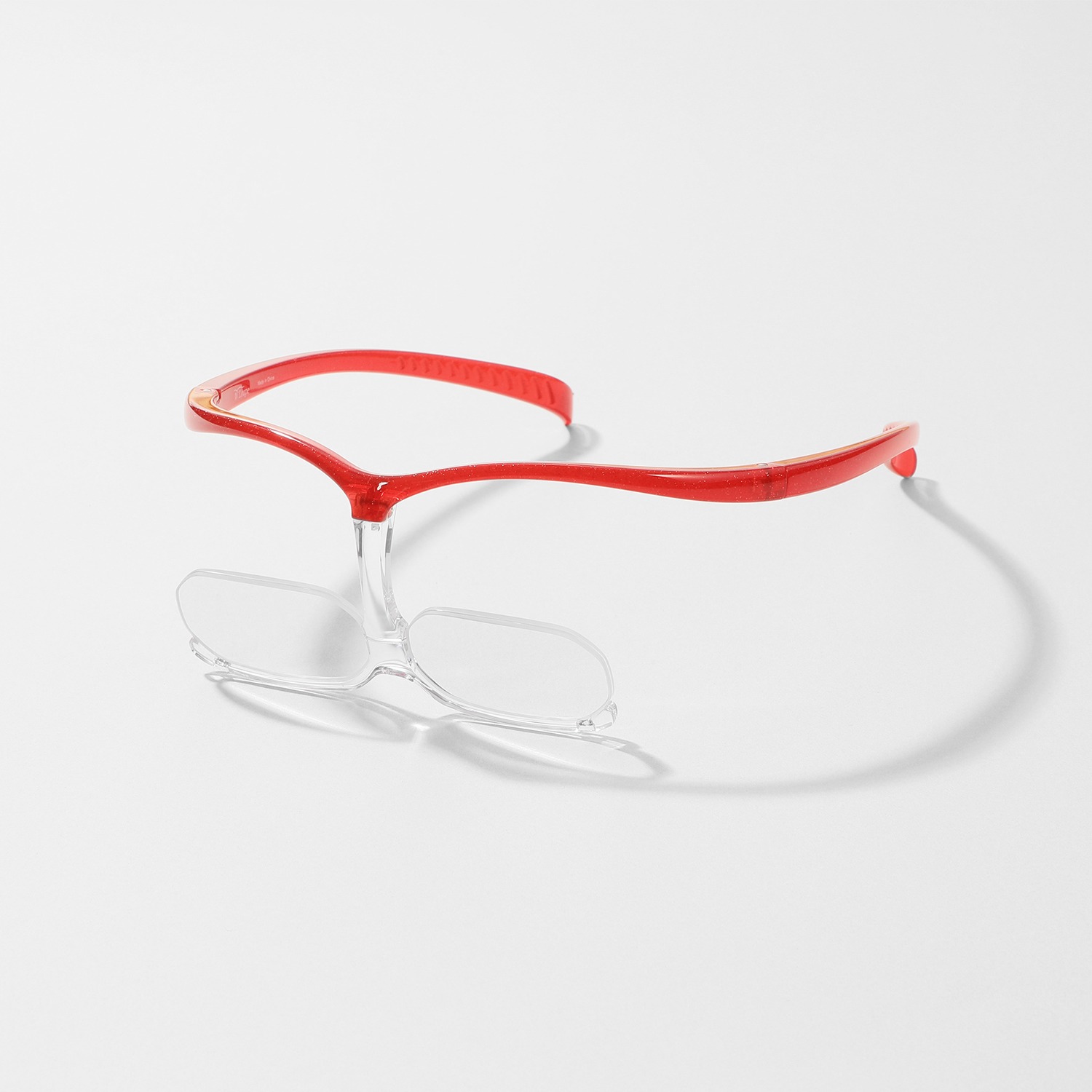 シャルマン こだわりの設計で 掛け外しせず快適に メガネ型ダブルルーペ