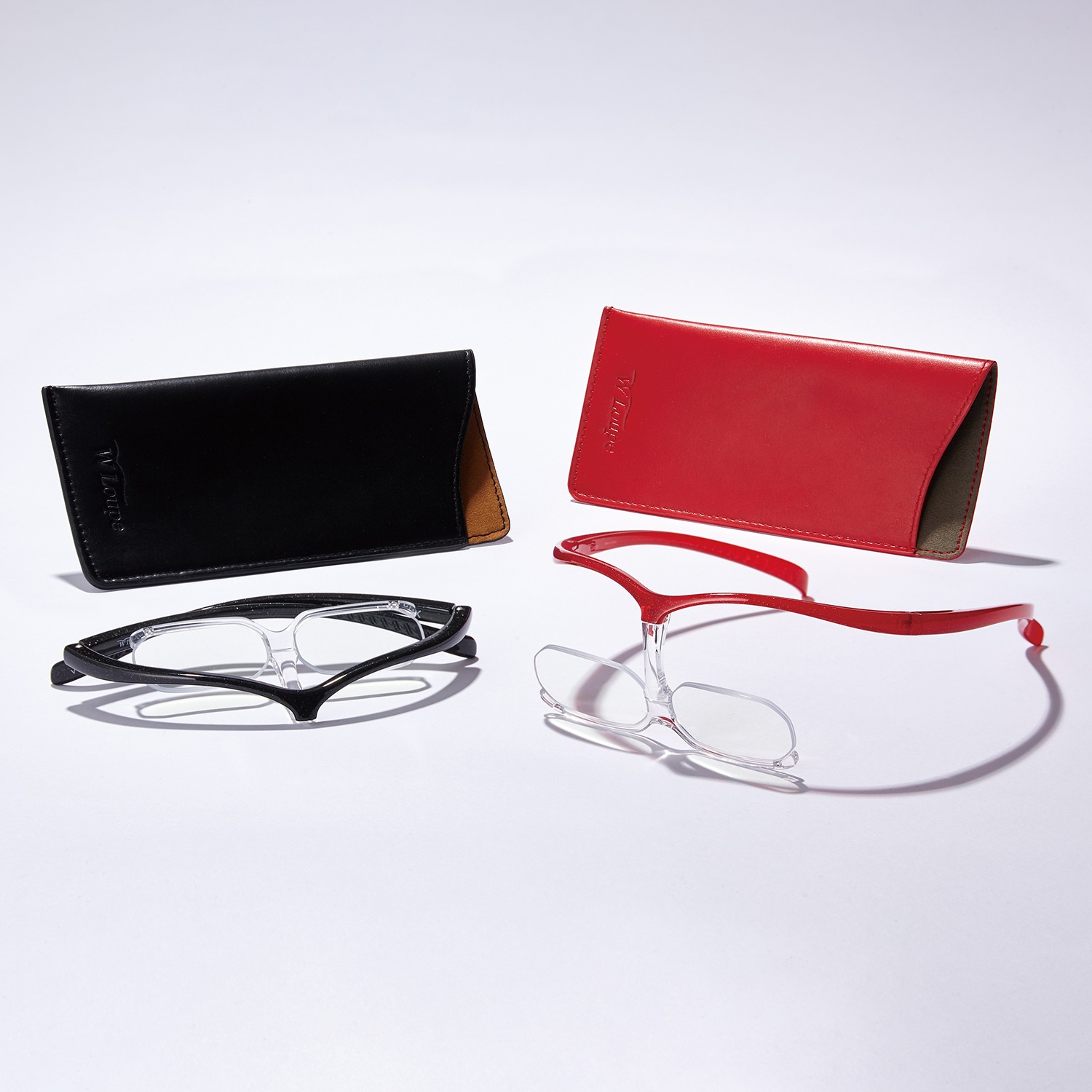 シャルマン こだわりの設計で 掛け外しせず快適に メガネ型ダブルルーペ