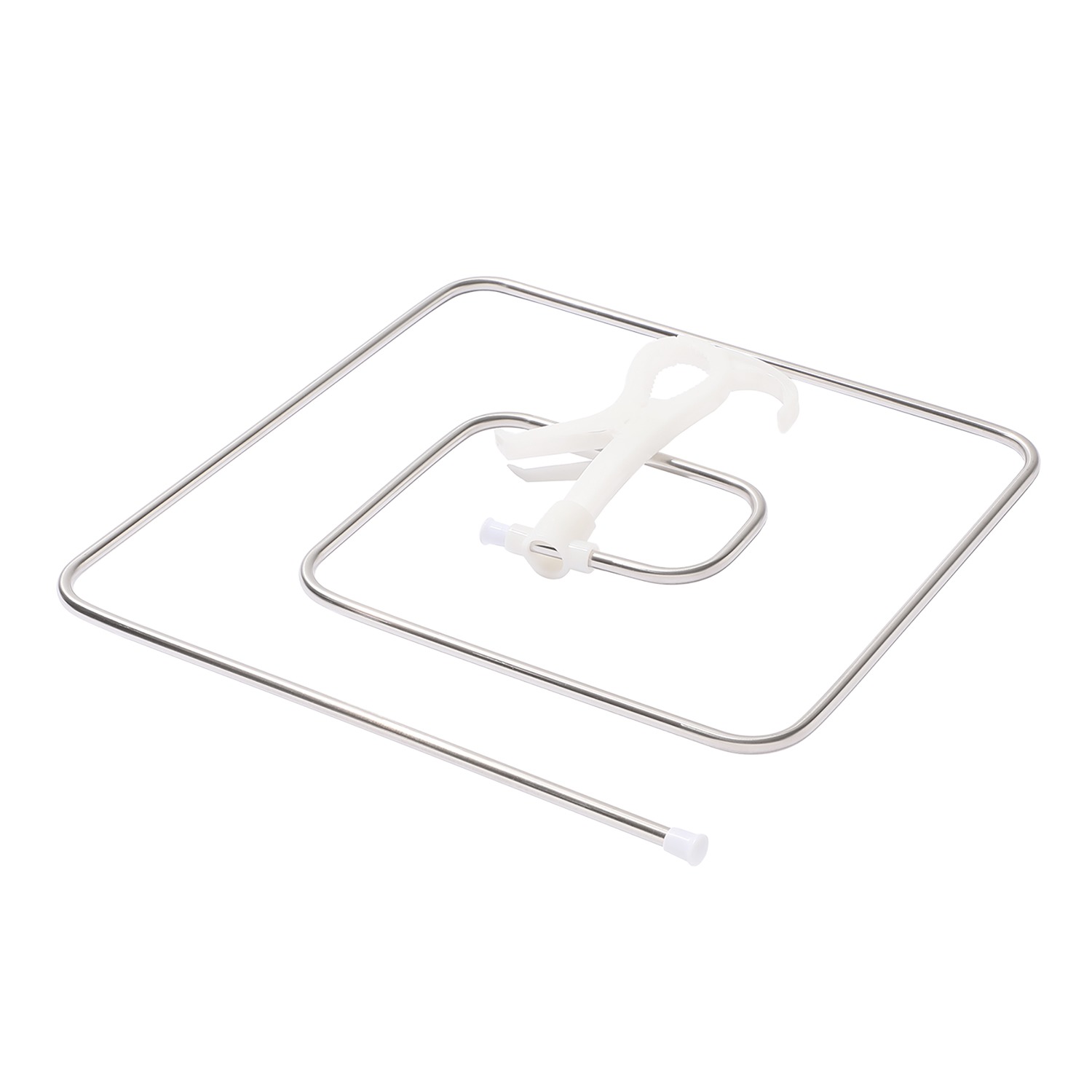 ウチモア シーツやバスタオルを 省スペースで干せる！ スリム回転式 くるくるハンガー ３個セット