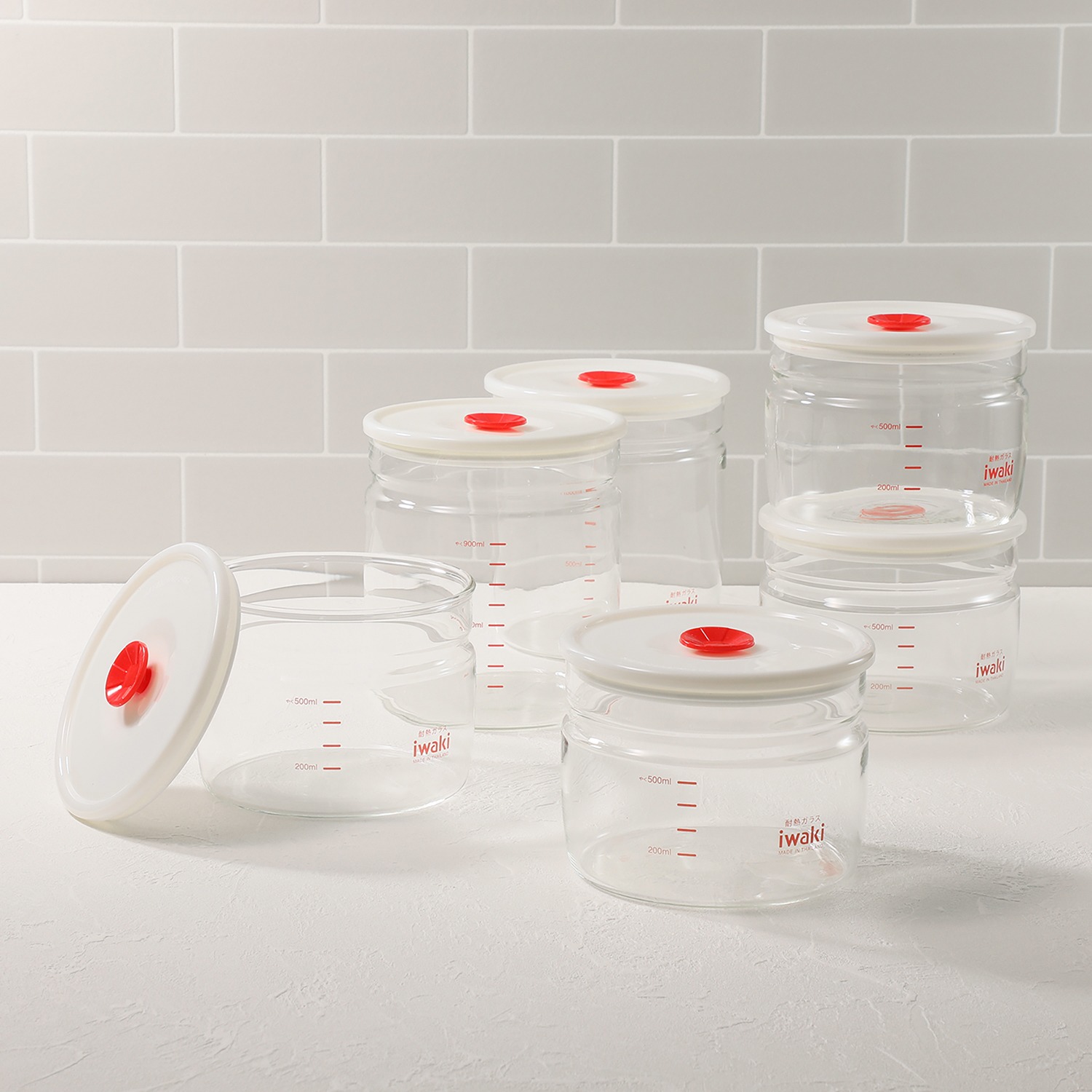 イワキ ワンタッチで簡単！ 気軽に使える密閉パック ＜２サイズ６点セット＞