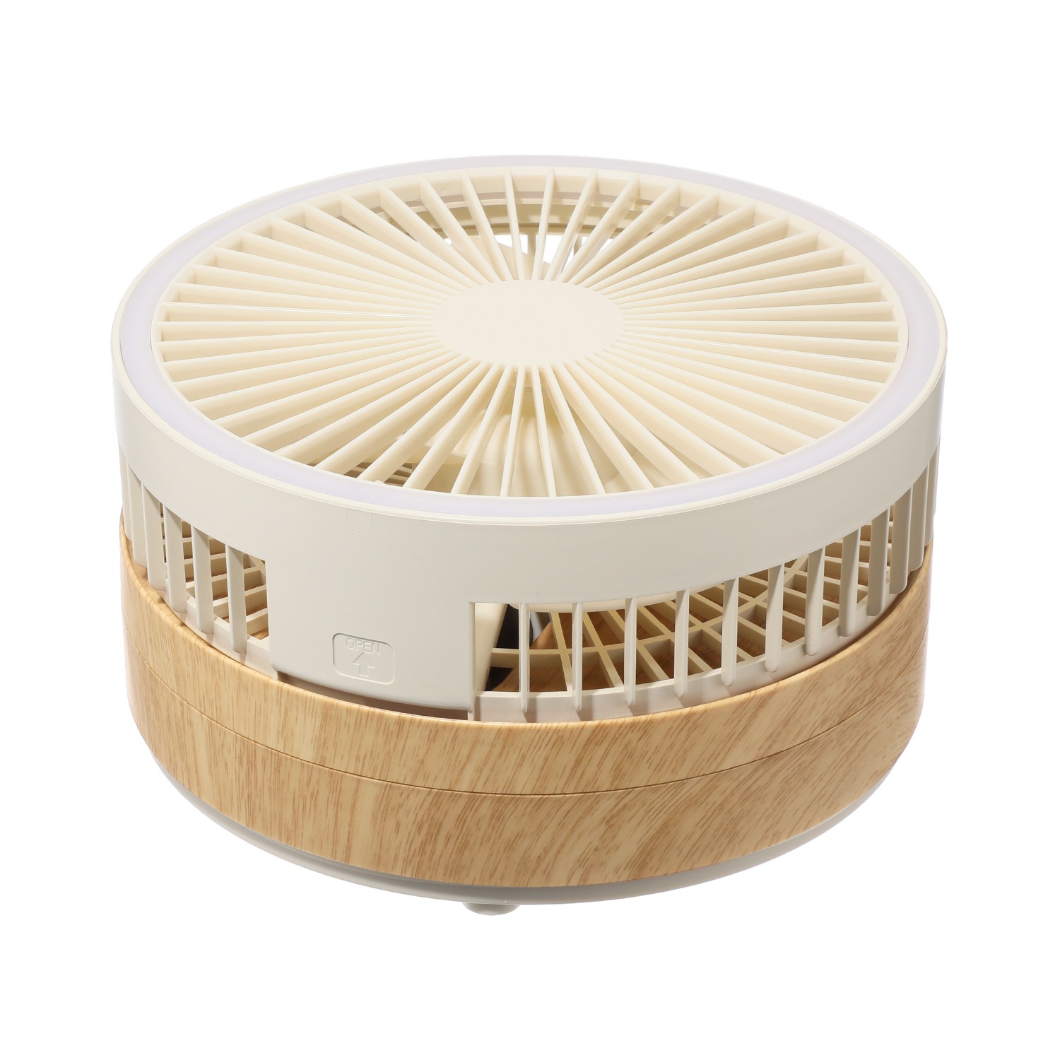 扇風機と ＬＥＤライトが融合した 充電式 マルチフォールディング ファン