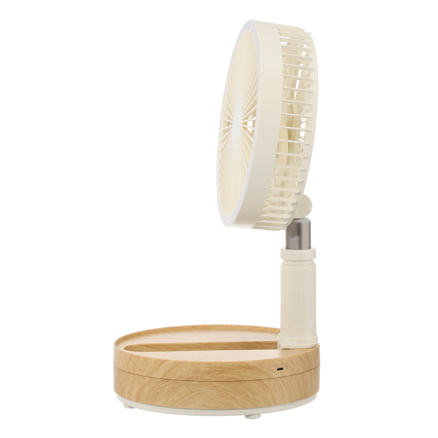 扇風機と ＬＥＤライトが融合した 充電式 マルチフォールディング ファン