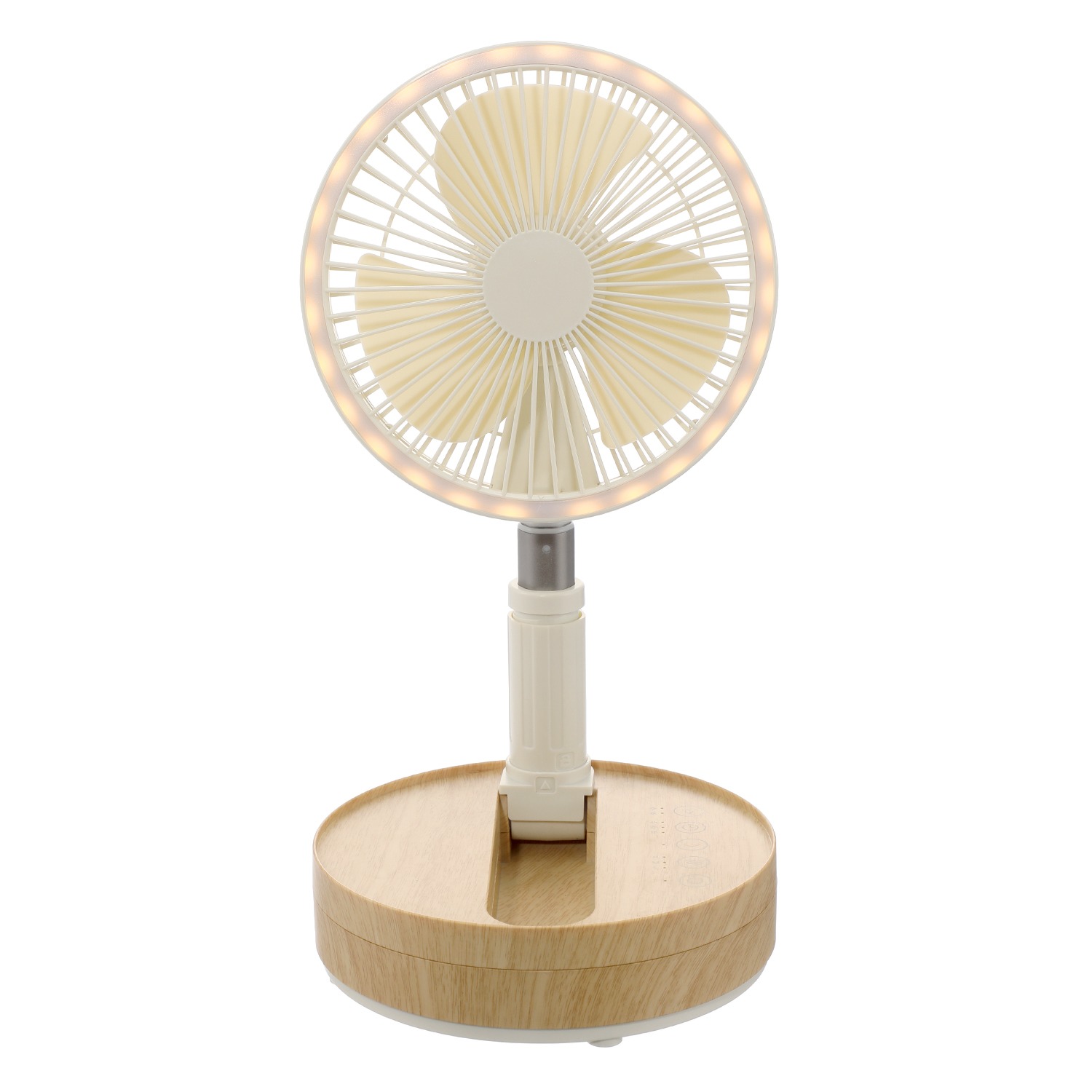 扇風機と ＬＥＤライトが融合した 充電式 マルチフォールディング ファン