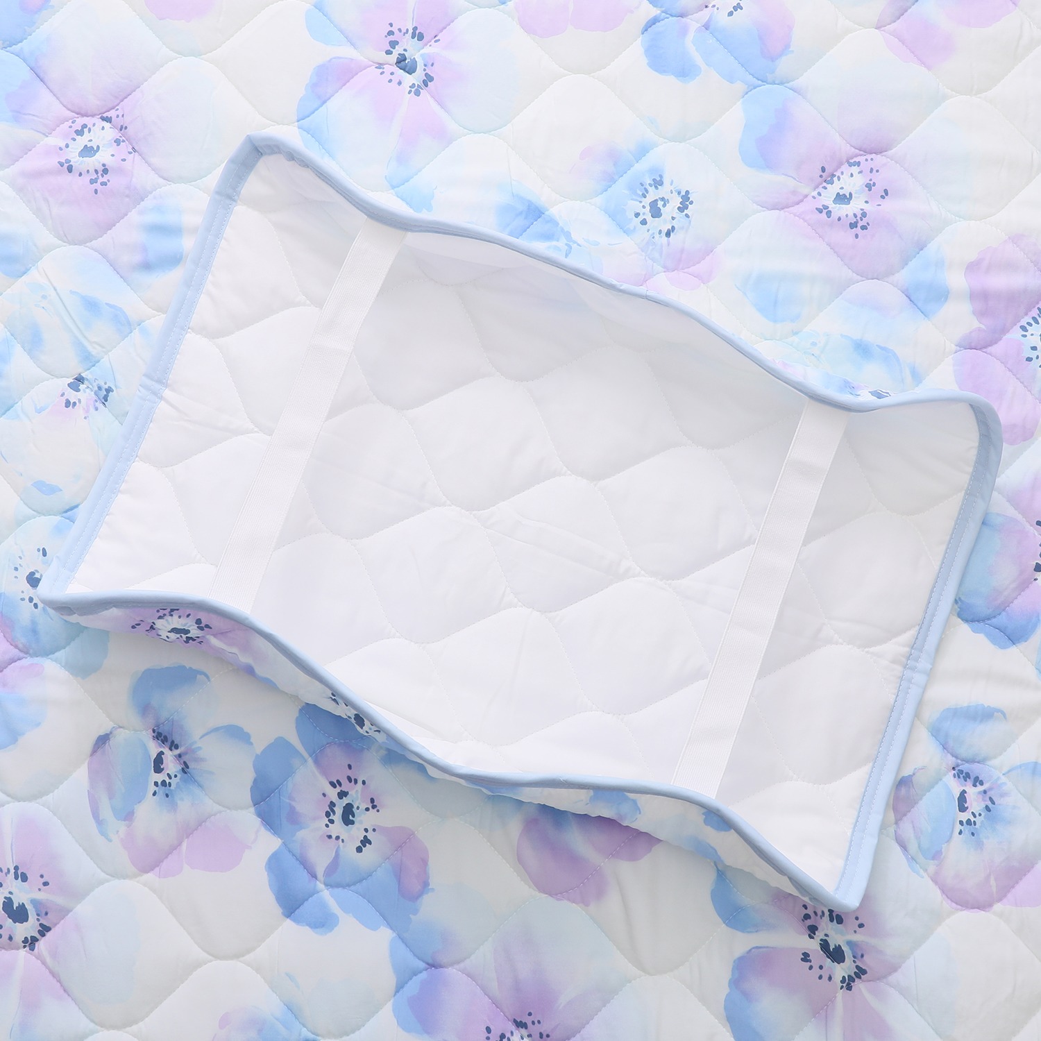 西川 しっとりなめらか 消臭ひんやりピローパッド 同色２枚組