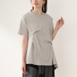 エイティーエイト ディグリー イレギュラーヘム タックアクセント プルオーバー