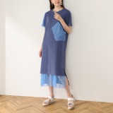 エイティーエイト ディグリー チュールアクセント カットソーワンピース