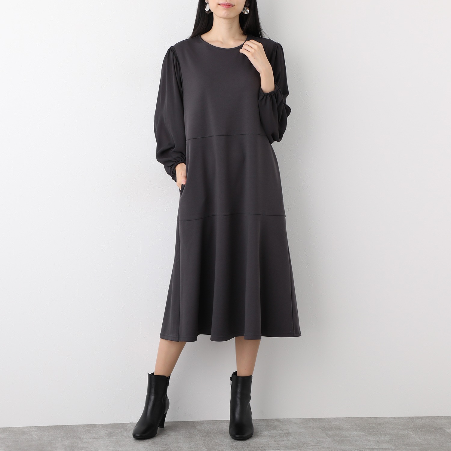 ドレスマニア ティアードデザイン ワンピース ファッション ワンピース ドレス 長袖 通販 テレビショッピングのショップチャンネル