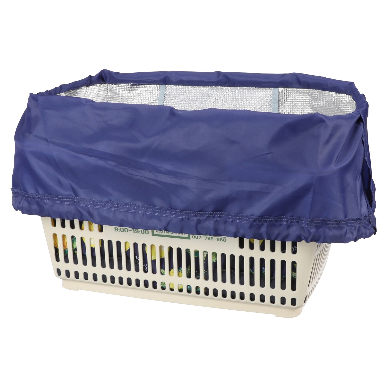 フォション プリント柄 ポケッタブル 保冷レジかご対応バッグ