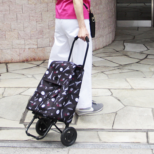 フォション プリント柄 保冷ショッピングカート