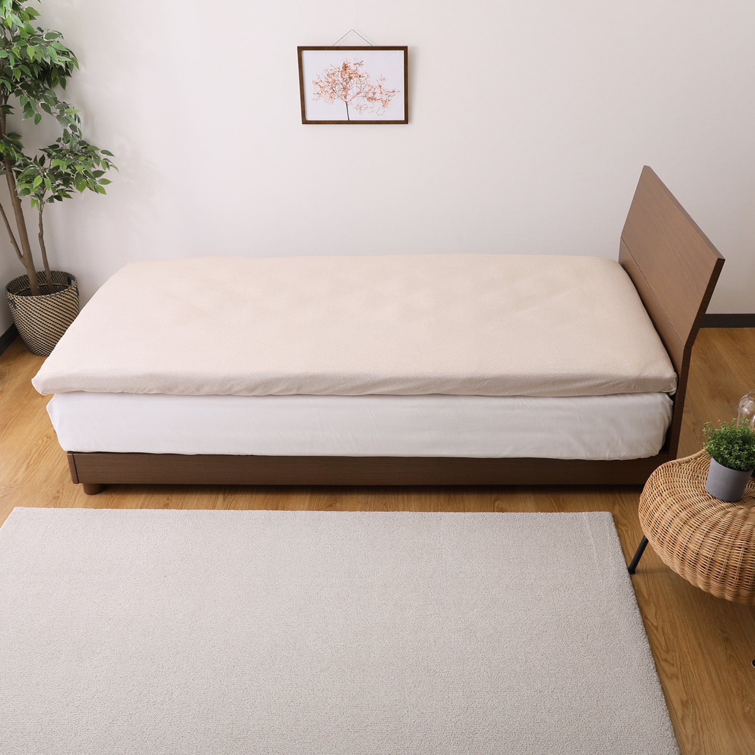 ＜ダブル＞西川 トリプルフィット専用 マチ付シーツ 