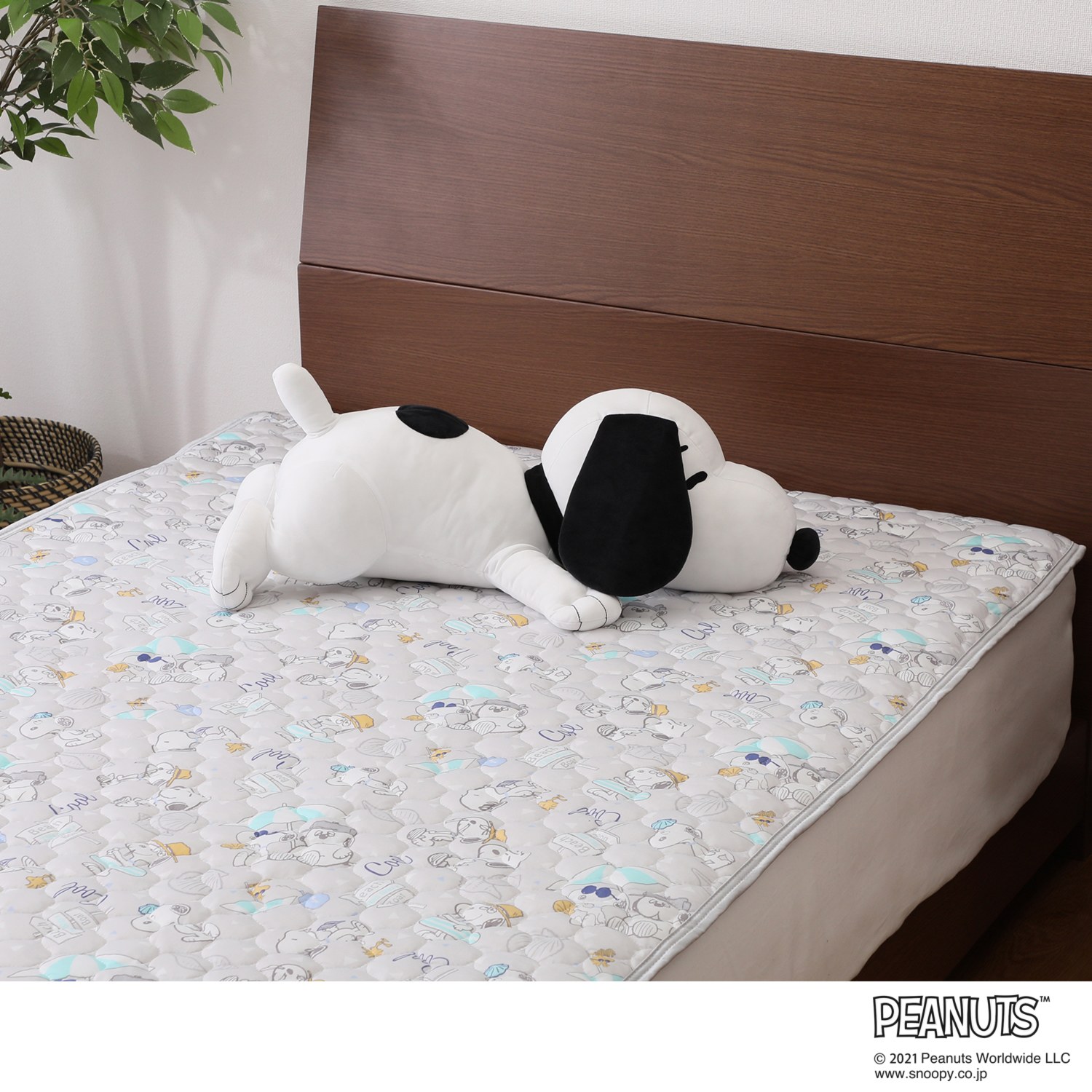 西川 スヌーピー ひんやり抱きまくら