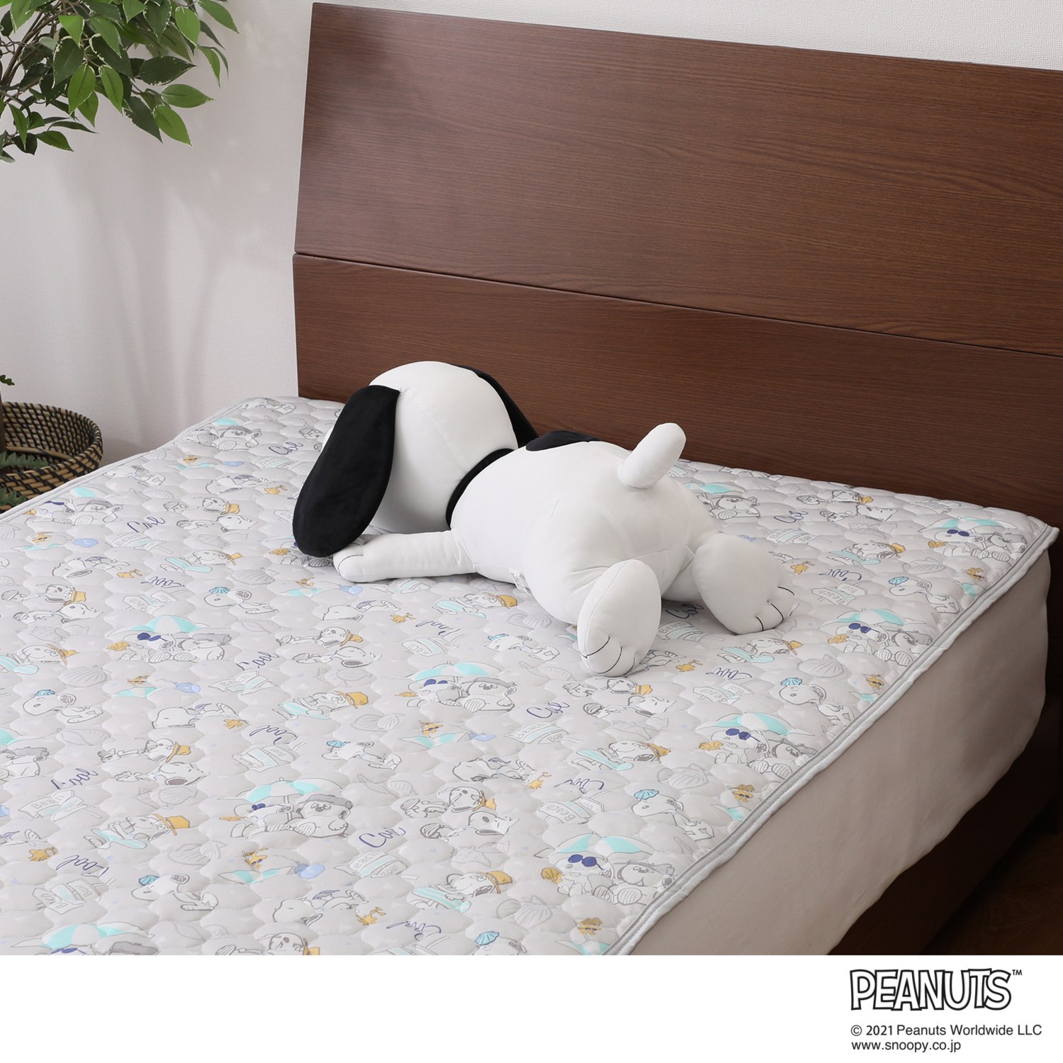 西川 スヌーピー ひんやり抱きまくら