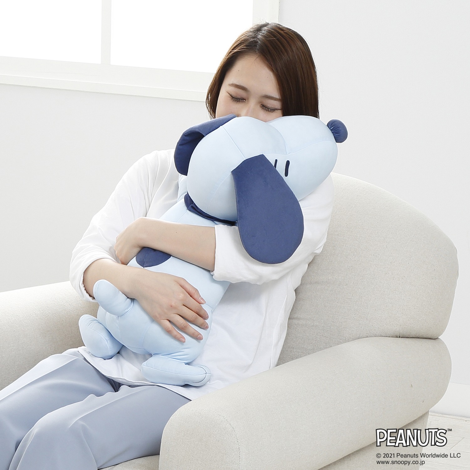 西川 スヌーピー ひんやり抱きまくら