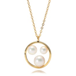 プレミアムパール
貝パール
サークルモティーフ
ネックレス