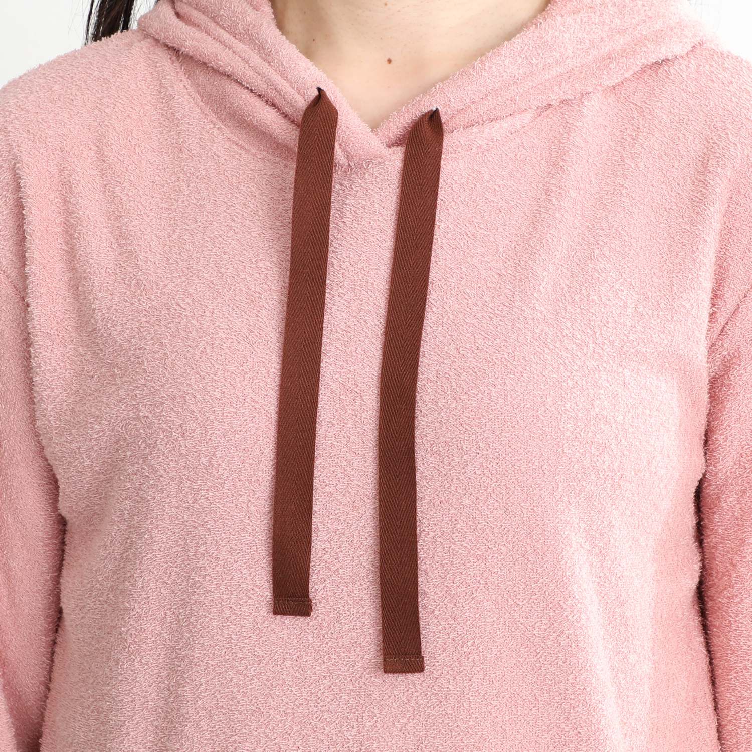 ソデス オールシーズン対応！ 両面ニットパイル フード付 長袖プルオーバー