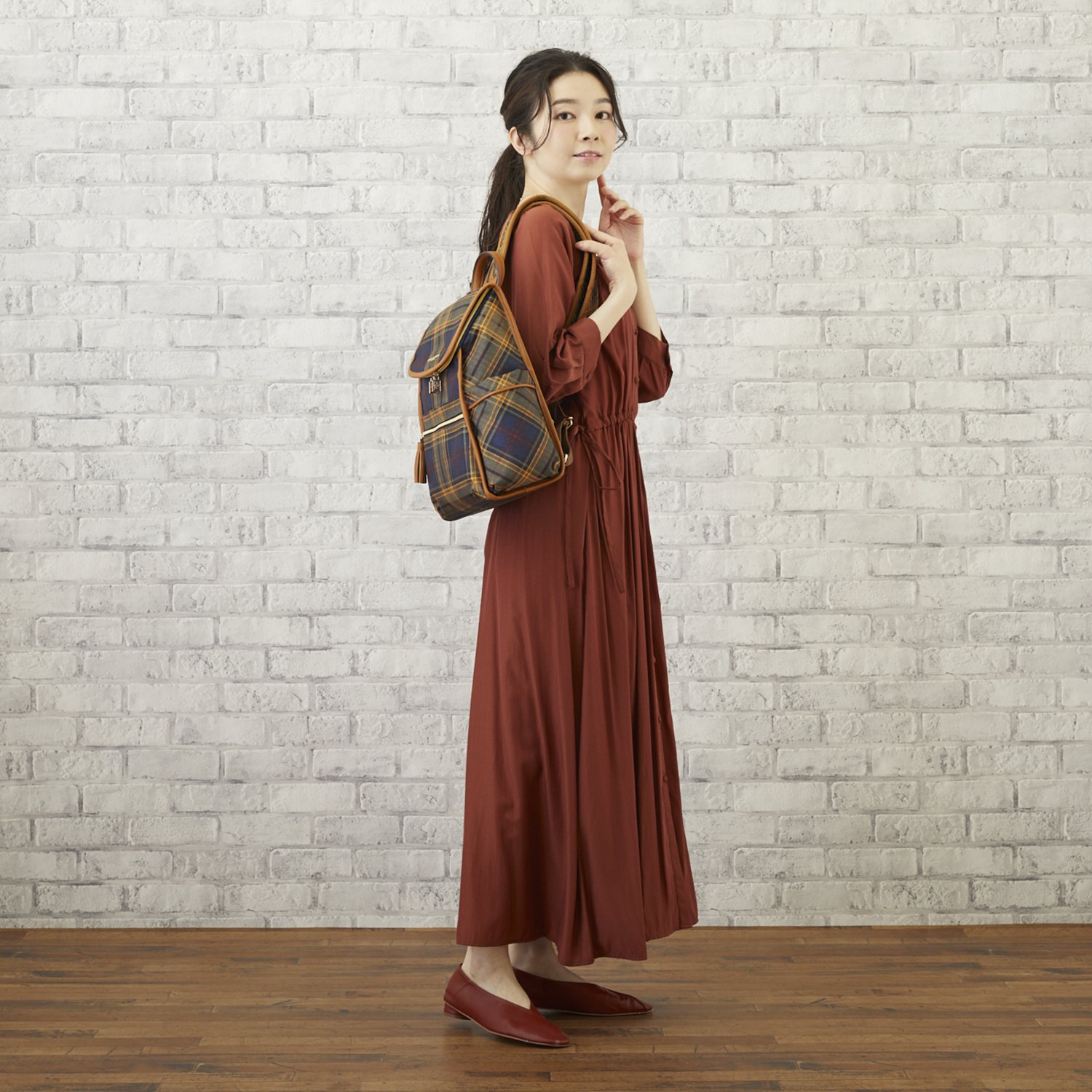 キンロックアンダーソン タータンチェック タウンリュック