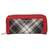 キンロックアンダーソン タータンチェック ラウンドファスナー ウォレット