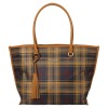 キンロックアンダーソン タッセルチャーム付 タータンチェック トートバッグ