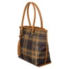 キンロックアンダーソン タッセルチャーム付 タータンチェック トートバッグ