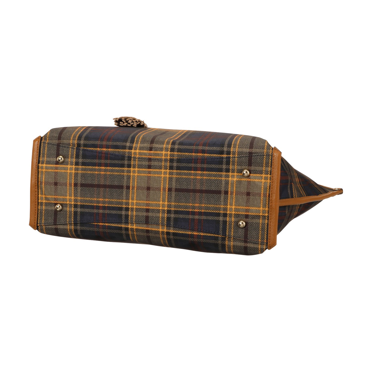 キンロックアンダーソン タッセルチャーム付 タータンチェック トートバッグ